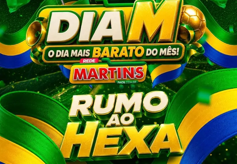 Chegou o dia mais barato do mês no Martins em Linhares. Listona imbatível