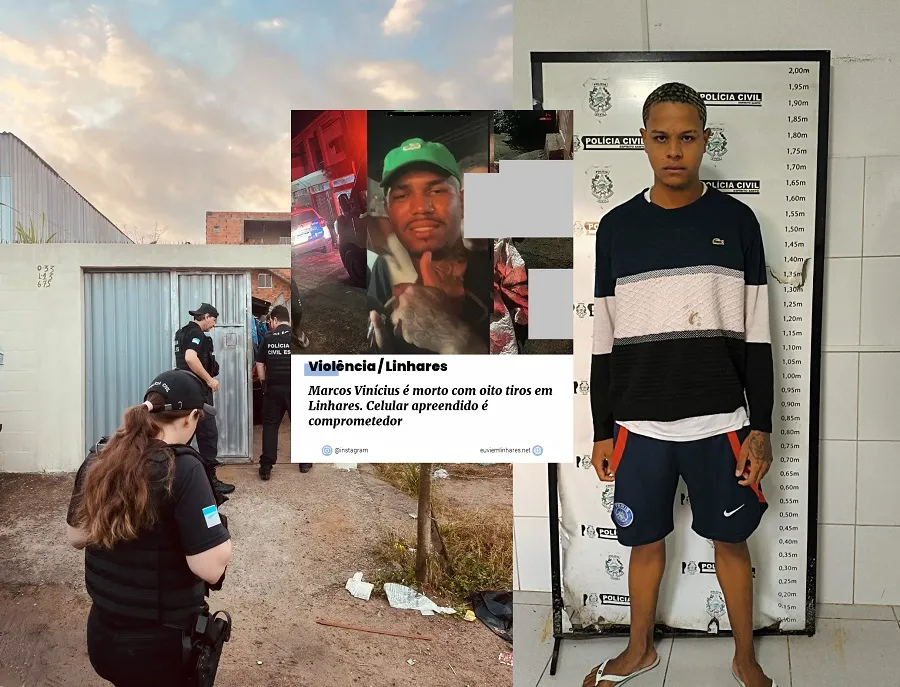 Homicídio: Suspeito de matar Marcos Vinícius é preso no Centro de Linhares