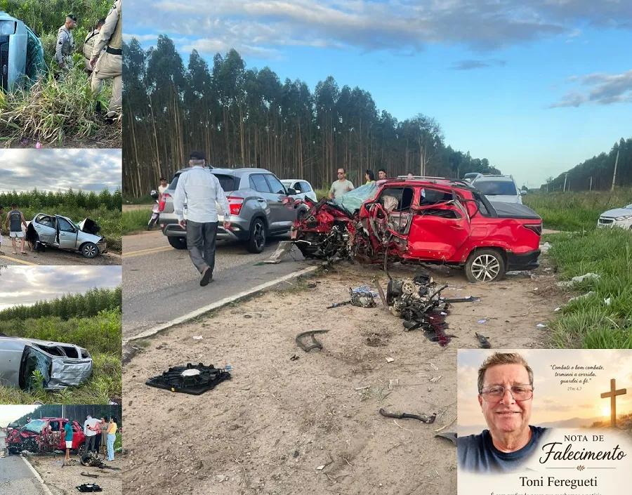 4 mortes em Mucuri (BA): Casal de Linhares passou pelo local. Criança e bebê estão na lista de feridos
