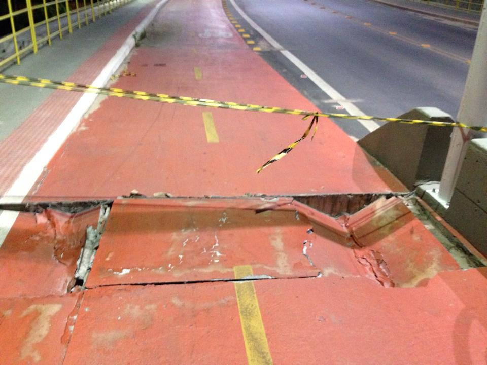 Repercutiu: Começam problemas na ‘Ponte Nova’: vereador exibe fotos em rede social