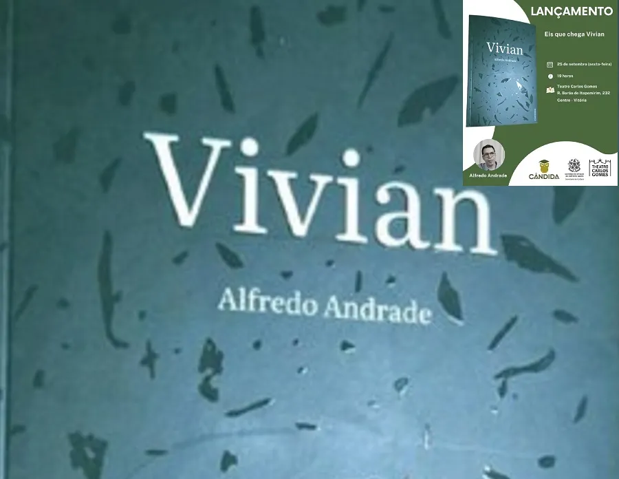 Alfredo Andrade lança livro Vivian no Teatro Carlos Gomes