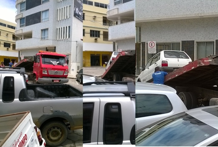 Carro é guinchado em vaga para farmácia, mas onde não tem farmácia, afirma leitor