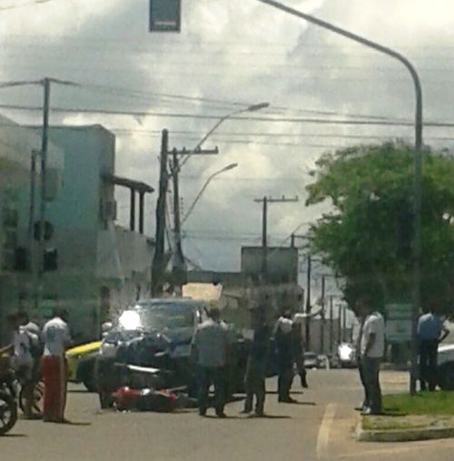 Motociclista sai ferido de acidente no Trevo da Lagoa do Meio