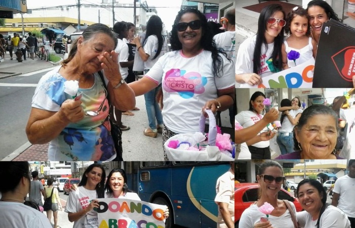 Solidariedade toma conta do Centro de Linhares. Teve gente que se 'derramou' em lágrimas