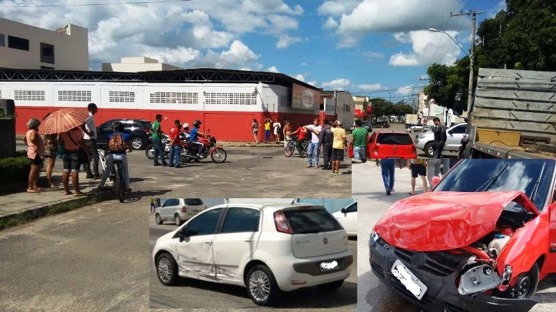 Tarde com acidente no Conceição. Foi no cruzamento de uma das principais avenidas do bairro