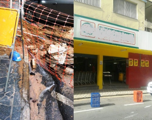 Água desperdiçada X vagas de estacionamento reservadas. Internautas pedem explicações