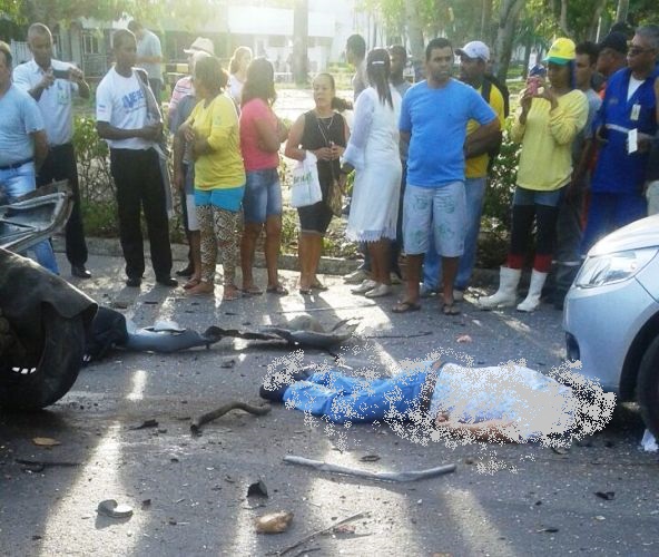 Fotos: acidente na BR-101 mata pai e deixa filho ferido