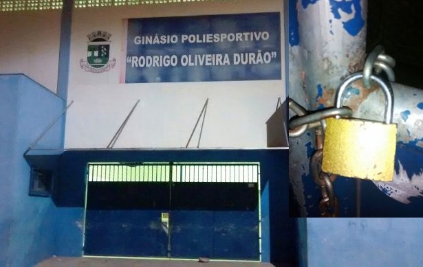Morador vê quadra trancada e pergunta: quem vai abrir o cadeado?
