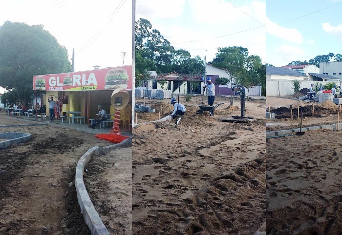 Laguna: comerciante e moradores impactados com obras da praça no “bairro mais charmoso de Linhares”