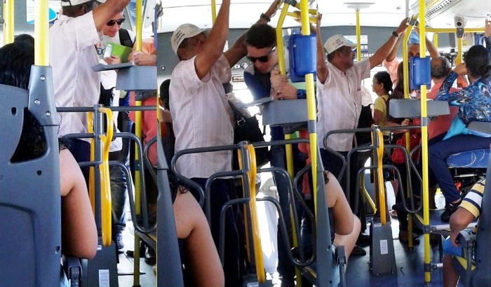 Ônibus novos: passageiros reclamam de aglomeração de idosos em pé e “antes da roleta”