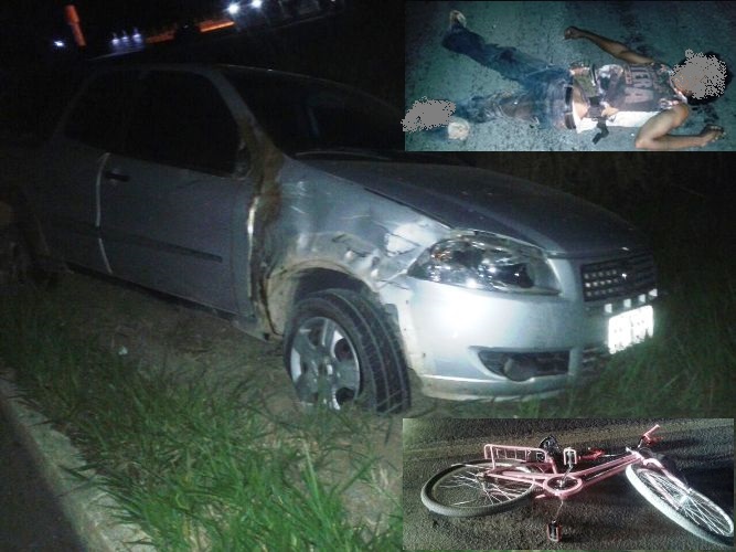 Mais morte na BR-101: ciclista invade pista e acaba atropelado por Picape. Veja fotos