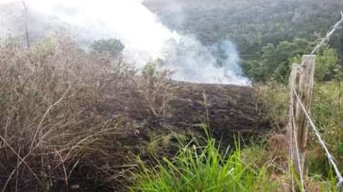 Bagueira: domingo marcado por incêndio criminoso em propriedade rural