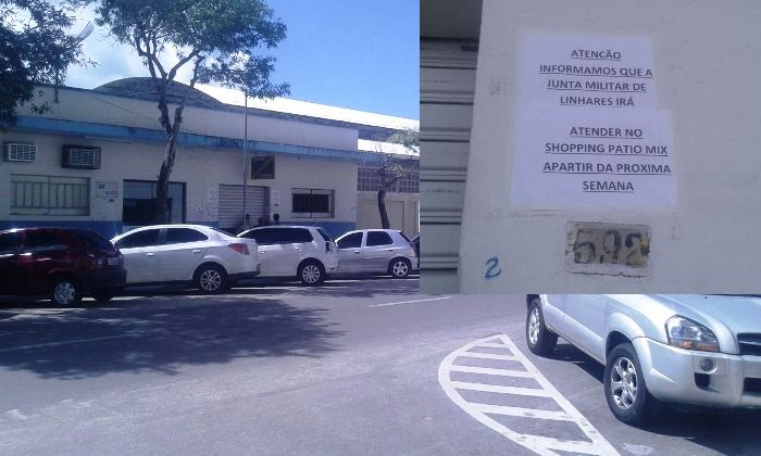 Junta Militar de Linhares é transferida do Centro