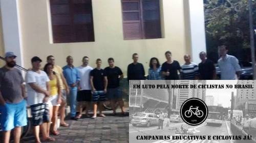 Luto: ciclistas realizam apitaço pelas ruas de Linhares