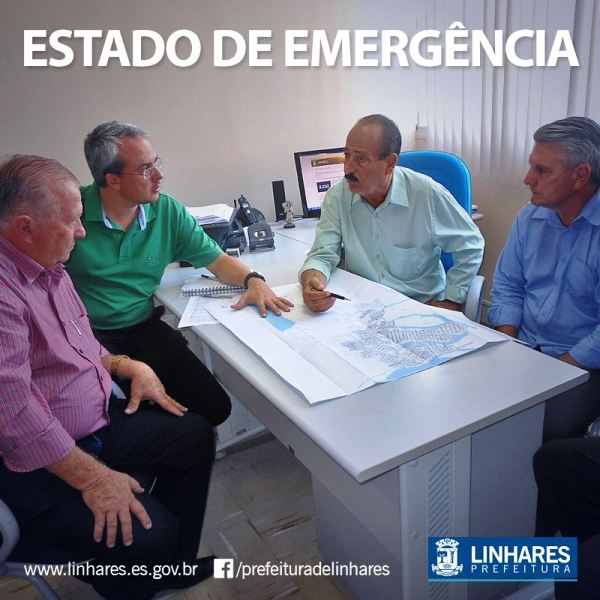 Situação de emergência: Naps, CAPS II, USL e escolas fechados em Linhares