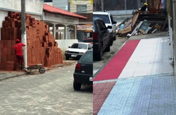 Por onde passo? Morador reclama de “calçada interditada” no BNH