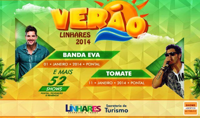 Programação completa do Verão 2014 em Linhares