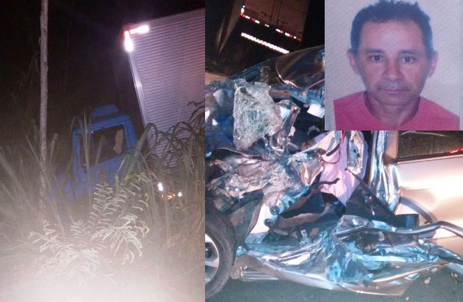 Mais morte na Rodovia 259. Corpo fica preso às ferragens