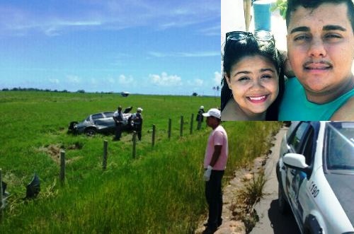 Capotamento: jovem morre e namorada é socorrida em estado grave na estrada do Pontal