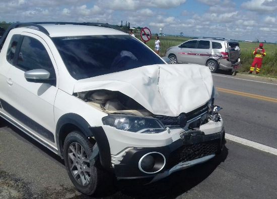 Perto da balança: manhã de terça-feira com acidente na BR-101