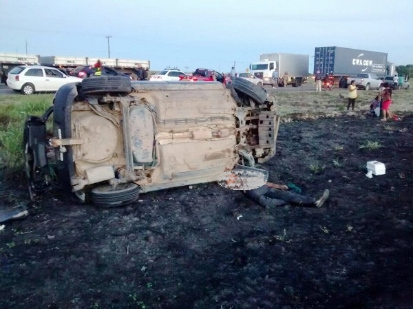Na BR-101 Linhares: Acidente com vítima fatal no Canivete