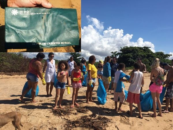 Até capa de documentos bancários de MG é encontrada durante “faxina” na Praia de Regência
