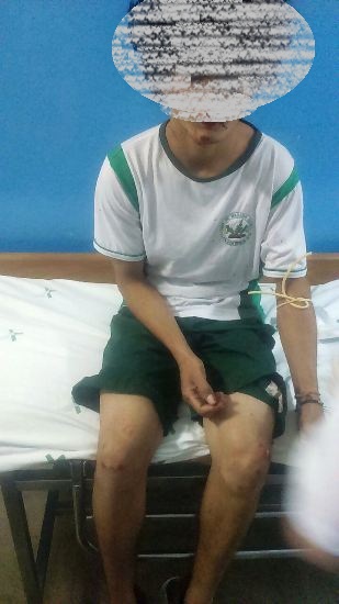 Estudante é espancado ao sair de escola, no Shell