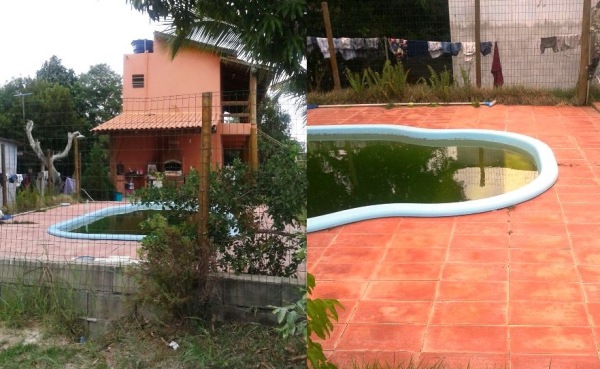 PM é chamada para atender ocorrência de piscina com água parada em Regência