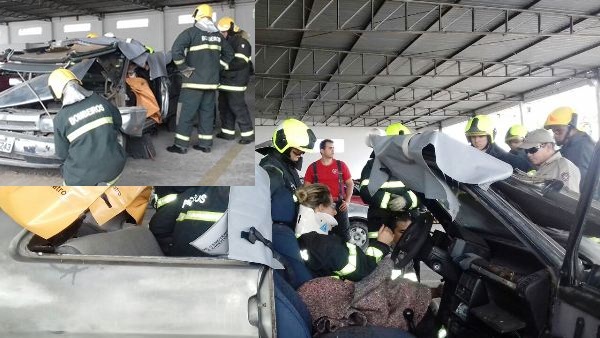 Movimentação de Bombeiros e carros amassados chamam a atenção no Araçá