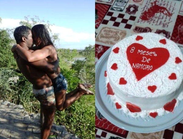 Mesversário da cor do amor: casal apaixonado é sensação na rede social