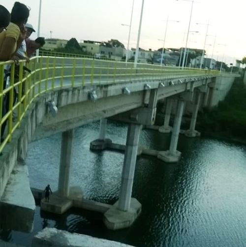 Eu vou pular! Homem desafia perigo na ‘Ponte Nova’