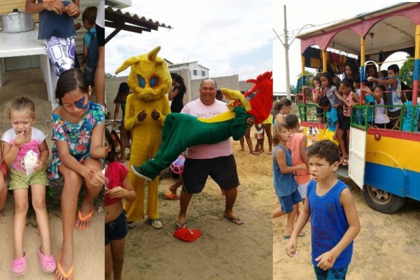 Adulto “vira” criança durante evento no Pontal do Ipiranga
