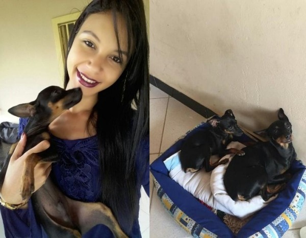 Encontrado: Nina e donos de Luck felizes da vida