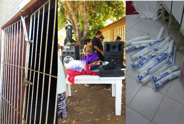 Pontal: Larápio age em igreja, mas comunidade se une e recupera tudo