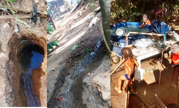 Vazamento de água do Saae é confundido com nascente em Linhares