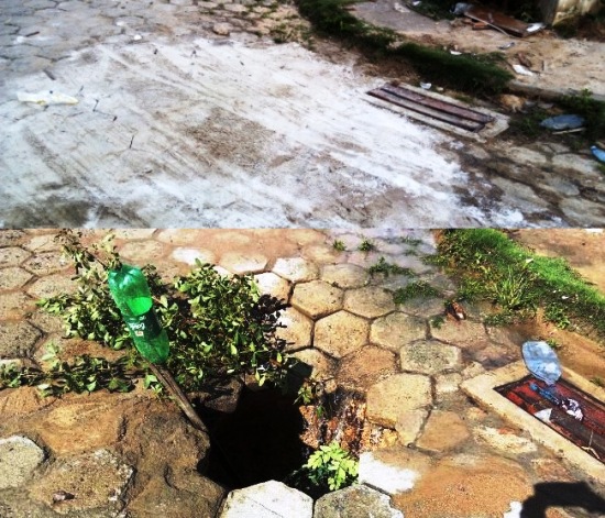 Buraco: Leitora envia foto e mostra solução de problema no Laguna