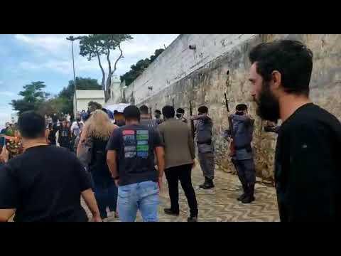 Muita emoção no sepultamento do Cabo Marcos Vieira, o PM Sombra