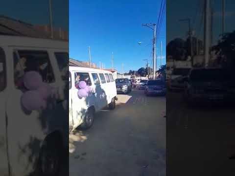 Carreata e buzinaço para comemorar 93 anos de matriarca em Linhares